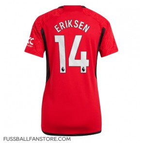 Manchester United Christian Eriksen #14 Replik Heimtrikot Damen 2023-24 Kurzarm
